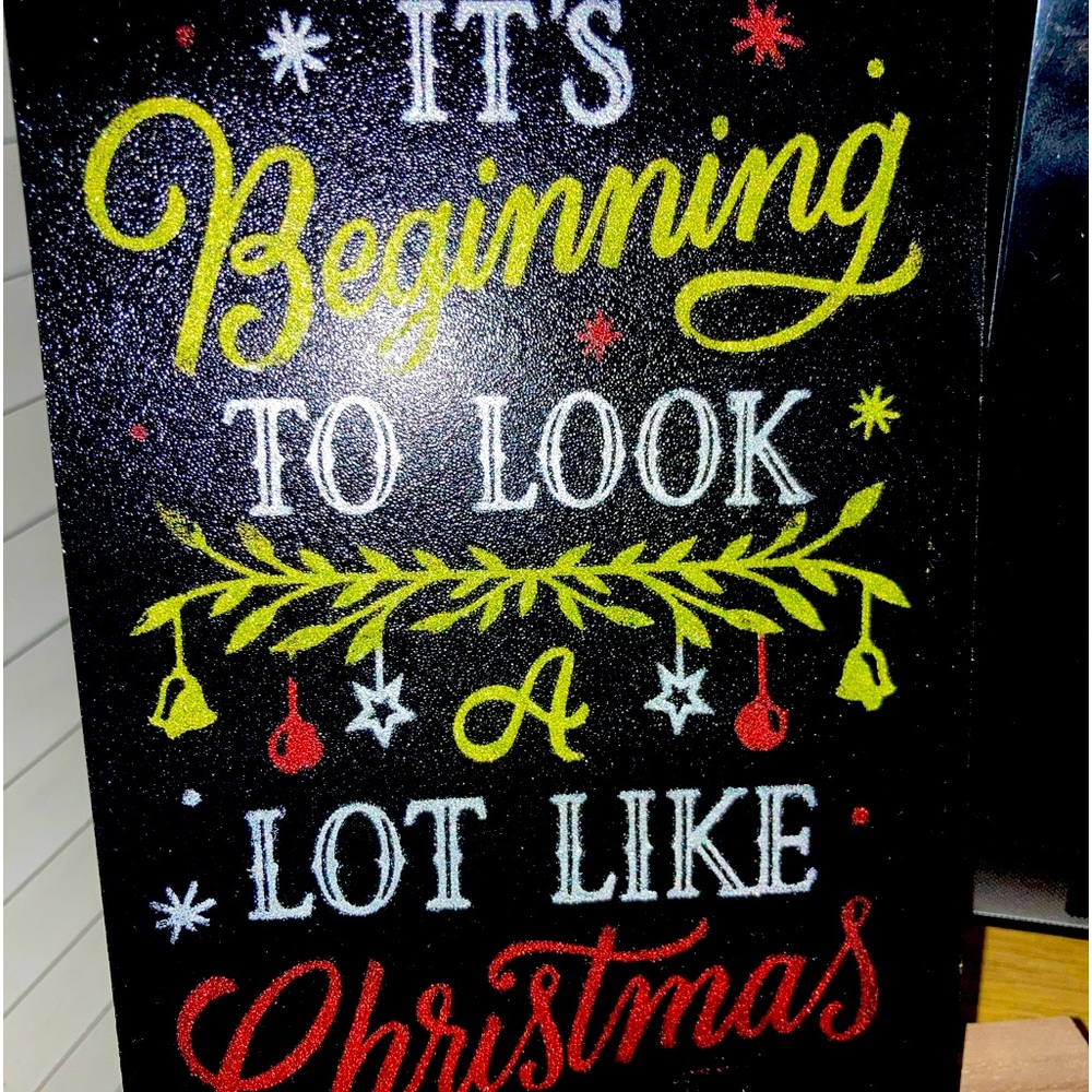 Christmas double sided standing sign